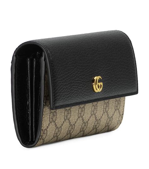 gucci gg marmont leather continental wallet|Gucci Marmont wallet dupe.